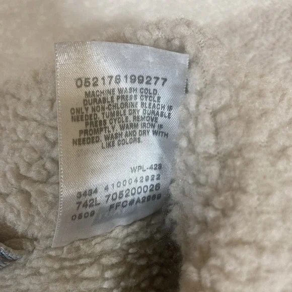 Levi's Denim Jacket Mens XL Blue Acid Wash Trucker Sherpa Fleece Lined 70520 - Picture 8 of 12